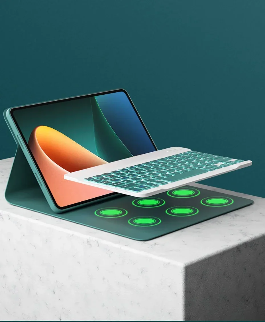 For Xiaomi Mi Pad 5 Case 11 Inch with Wireless Tablets Keyboard LED Backlit Cover for Mipad 5 5 pro 11