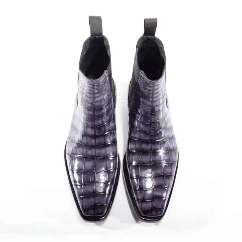 

chue men boots men crocodile boots new style real leather sole