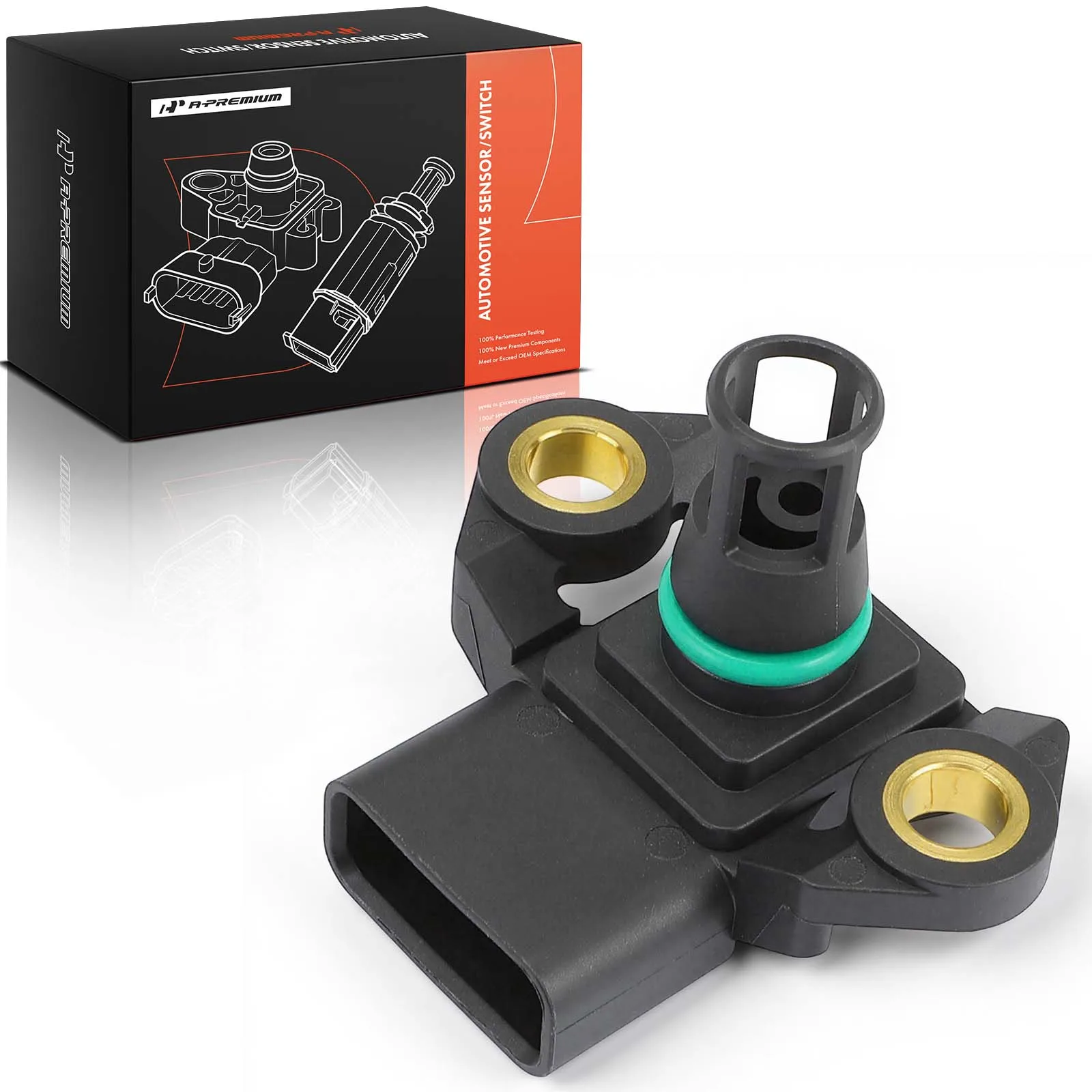 A-Premium Manifold Pressure (MAP) Sensor for Toyota Prius 10-15 Highlander 17-19 Tundra 11-18 Lexus RX350L 2022 RX450h 16-22