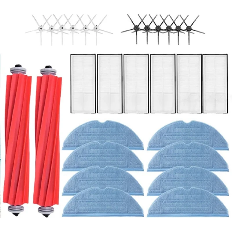 

Основная щетка Hepa-фильтр, запасные части для швабр, пластиковые запасные части для робота для Roborock S7 S70 S75 S7max S7maxv T7S Plus