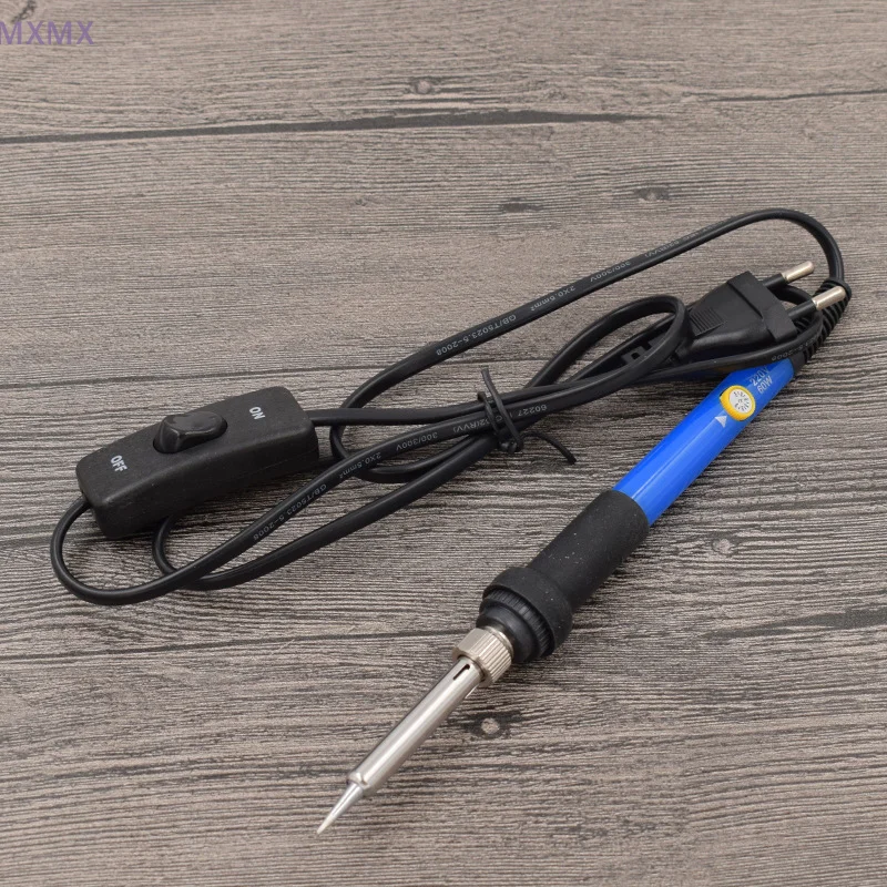 Adjustable Temperature Electric Soldering Iron With Control Switch 220V 110V Welding Solder Rework Station Heat Pencil Tips