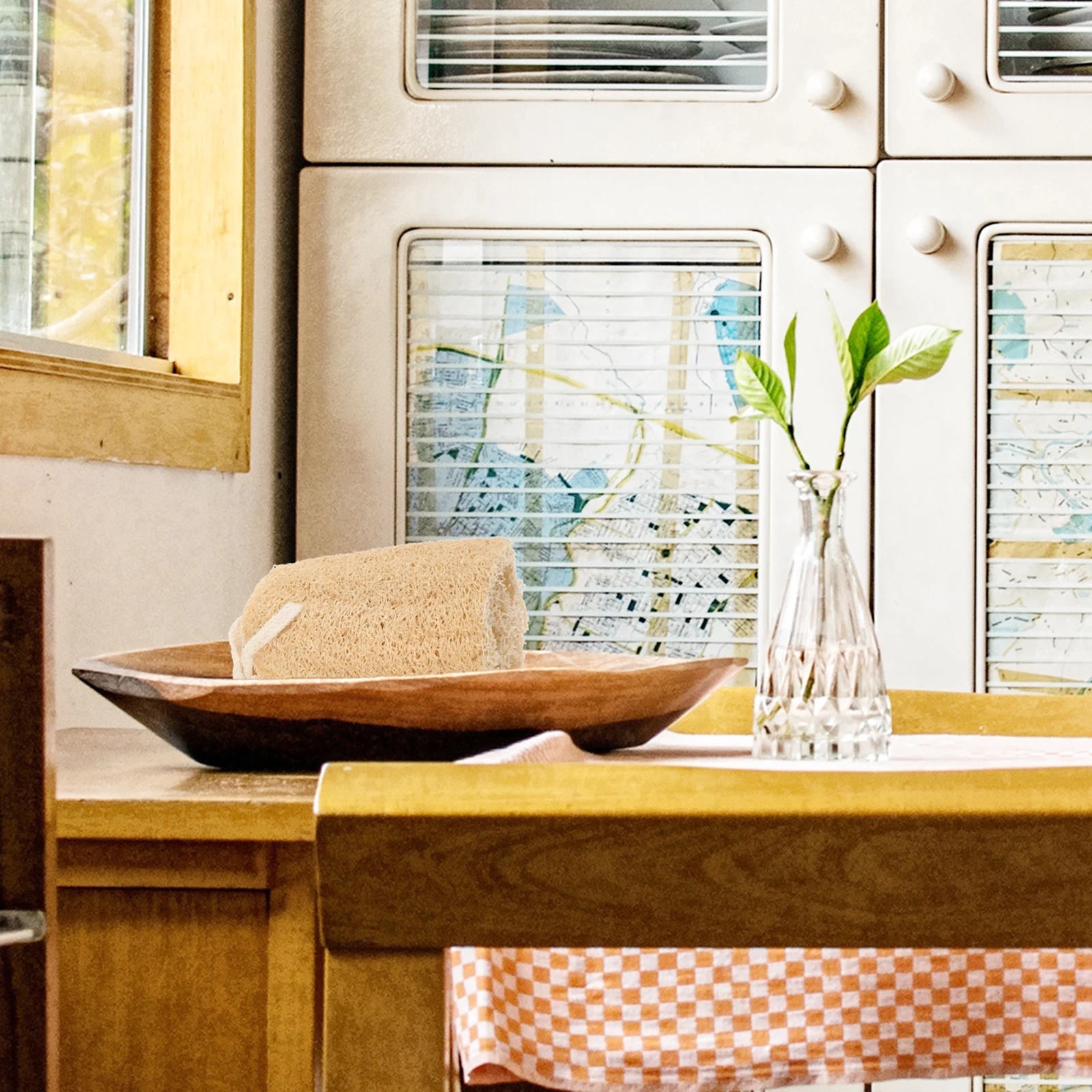 

2Pcs Natural Loofah Dishwashing Sponges Multipurpose Kitchen Cleaning Scrubber Soft Non-Smell Absorbent Sponge Household Brush