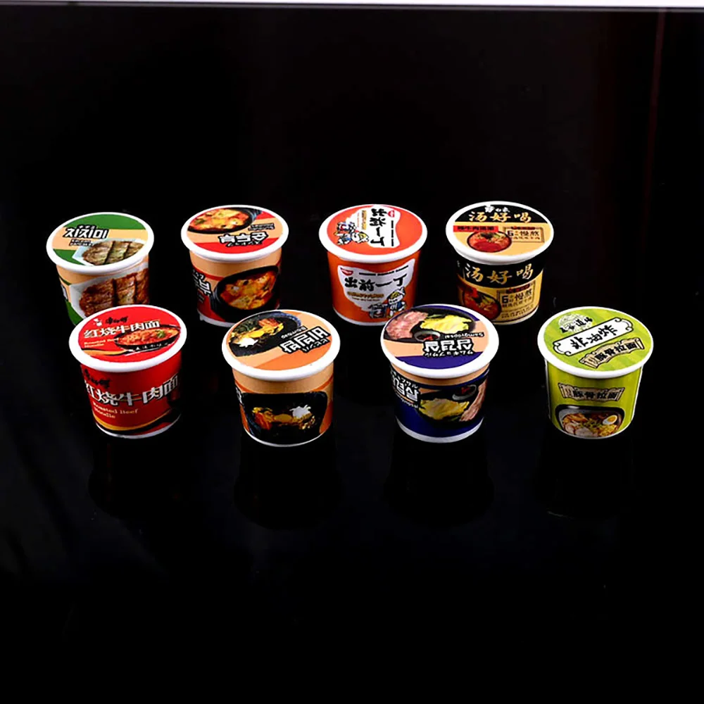 محاكاة طعام مصغرة لبيت الدمية ، نودلز سريعة التحضير لسيارة bjd blyth ob11 ، إكسسوارات ألعاب ، 9 ، جديدة