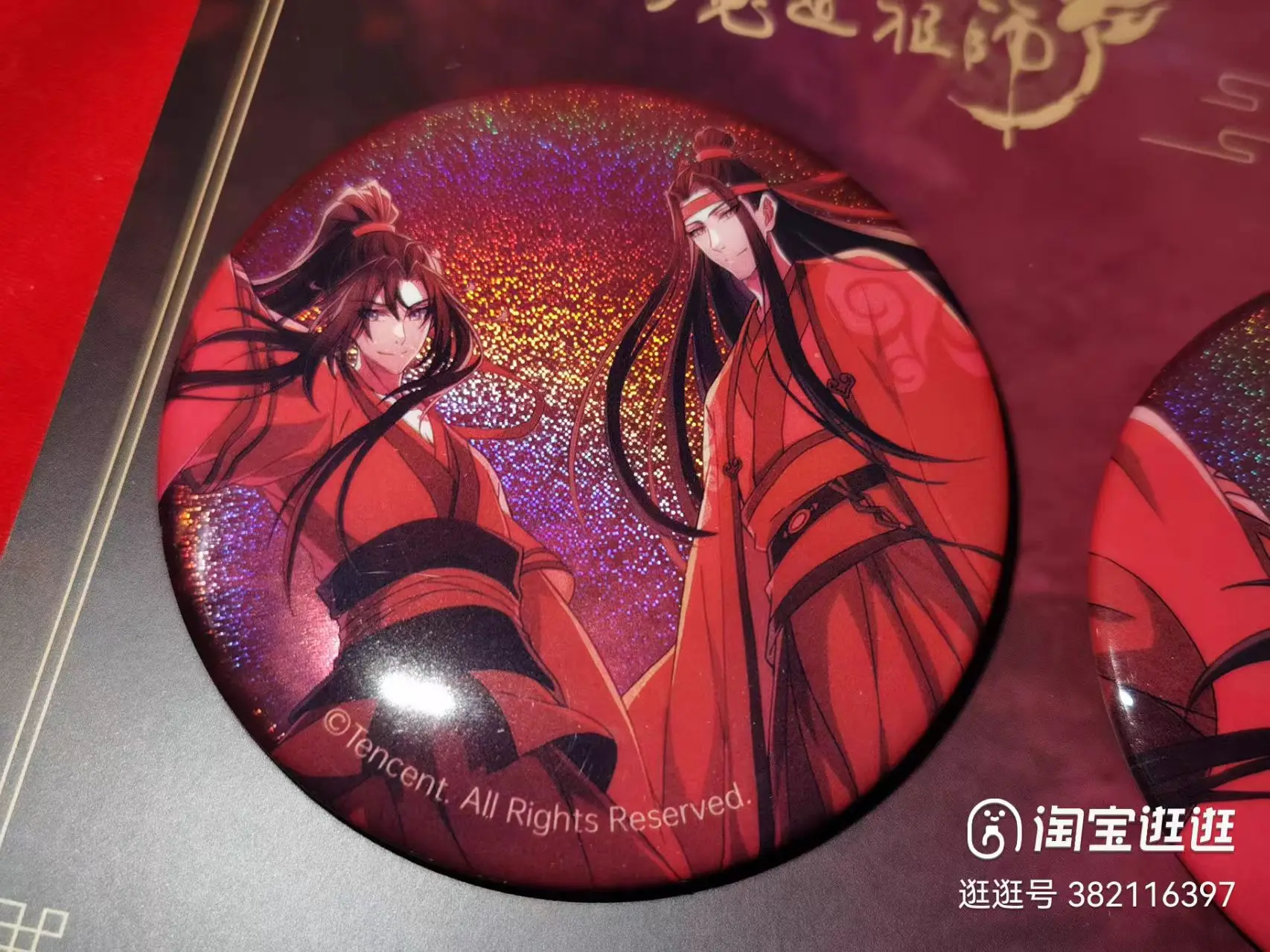 Anime Mo Dao Zu Shi MDZS Lan Wangji Wei Wuxian Wiosna akrylowy stojak Kostium Torba Broszka Szpilka Cosplay Śliczny Nieokiełznany