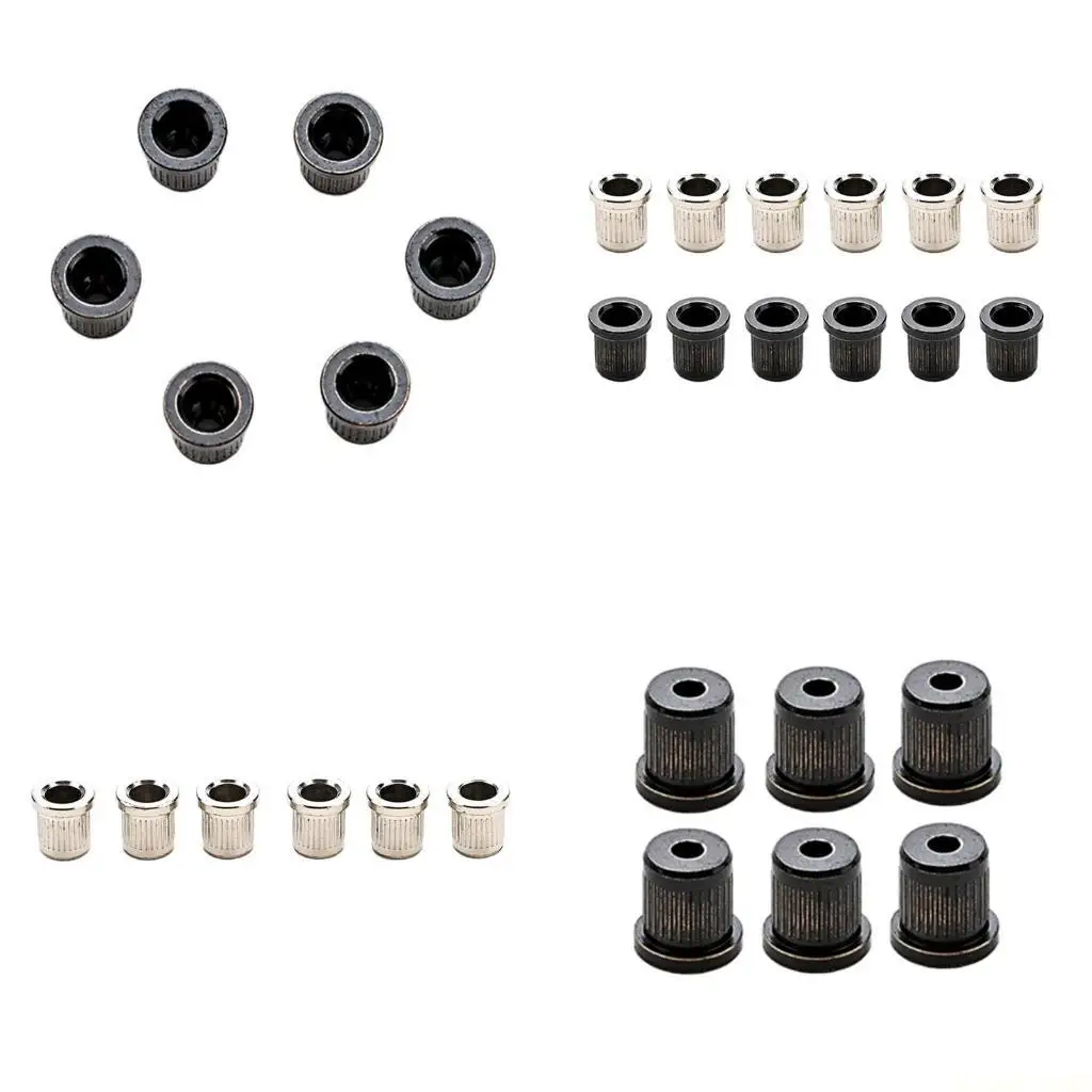 

M5TC, 6 шт., хромированные гитарные струны, наконечники для корпуса, монтажные наконечники для басовой струны, прочные детали