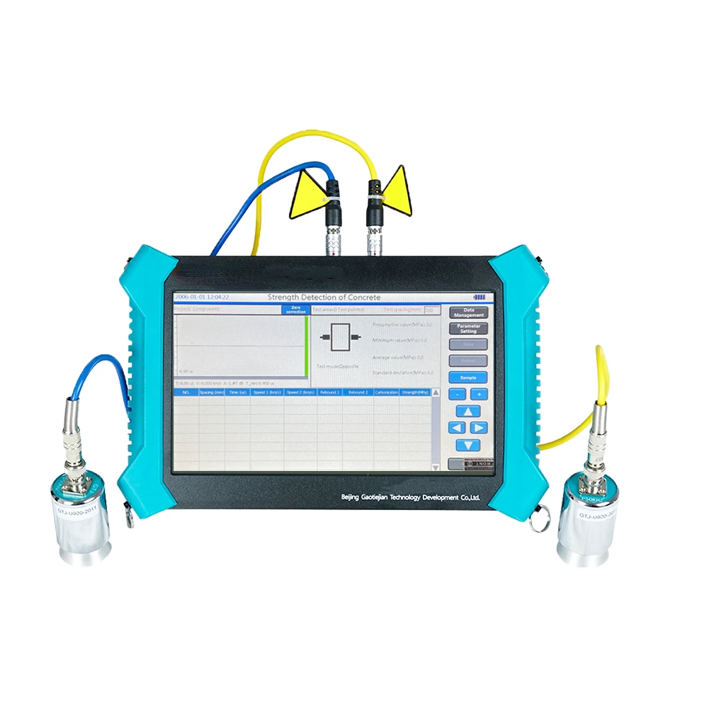 Non-Destructive Upv Testing Equipment Ultrasonic Rasonic Pulse Velocity Tester On Concrete