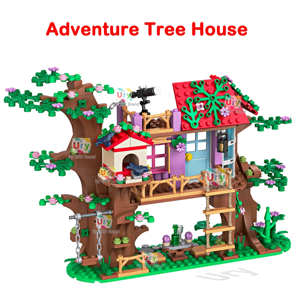 462 pièces amis arbre maison Villa château modèle blocs de construction ensembles figurines jardin bricolage jouets pour enfants fille cadeau d'anniversaire