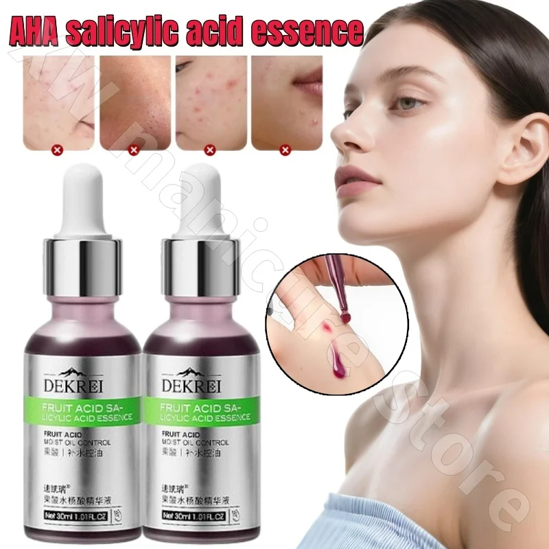 

Decare Fruit Acid Essence Rejuvenates Skin Reduces Pores Improves Closed Acne and Redness Salicylic Acid Essence 30ml