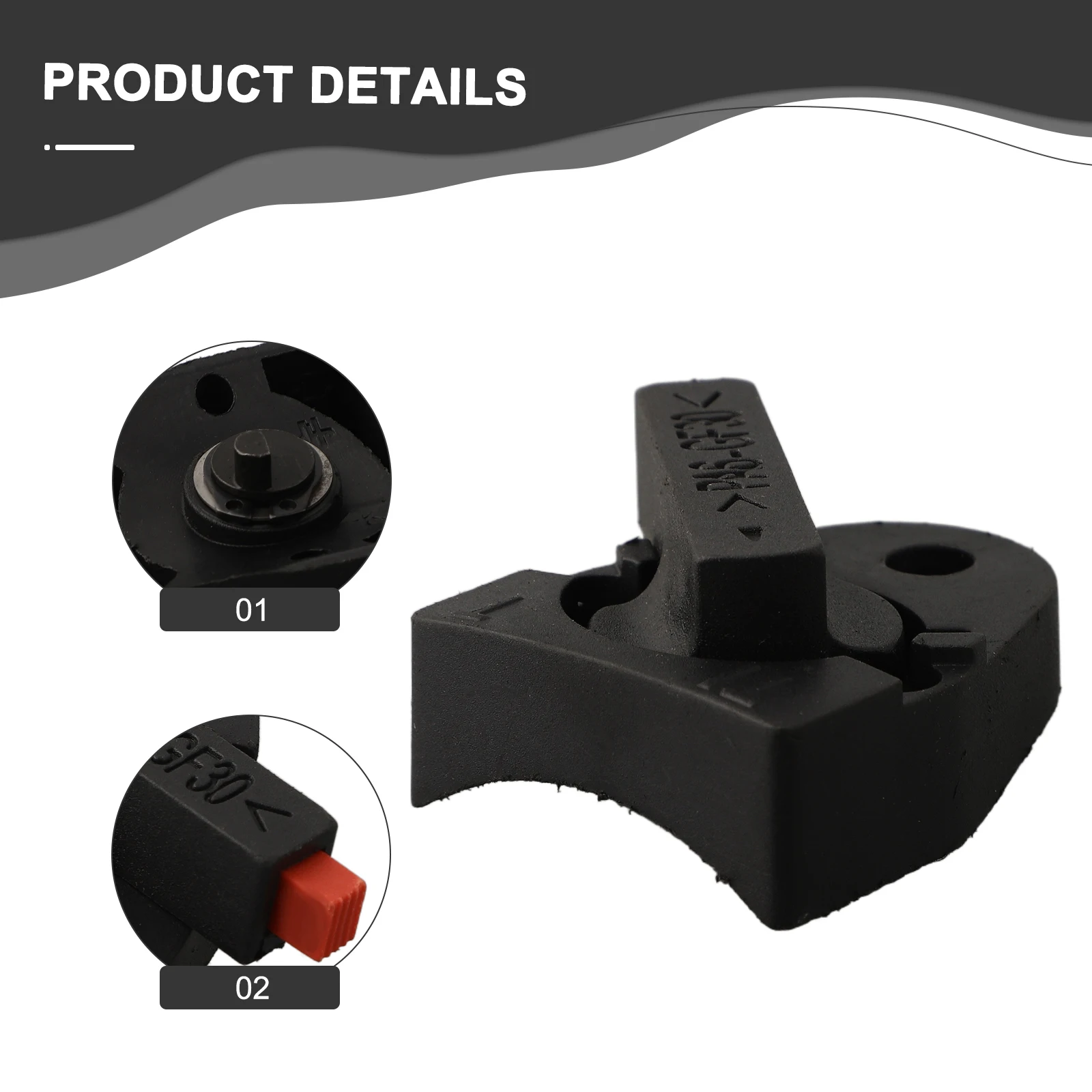 Para 26 conversor de martelo interruptor de broca de percussão conversor de martelo 2.04x1.65 polegadas peça de martelo elétrico material plástico