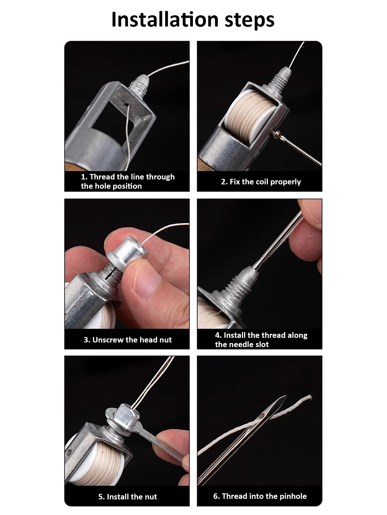 Professionelles Leder-Nähset, Schnelle Nähmaschinenwerkzeuge, Geeignet für DIY Handarbeit und Reparaturen, 1 Set mit Nadeln – Detail 5