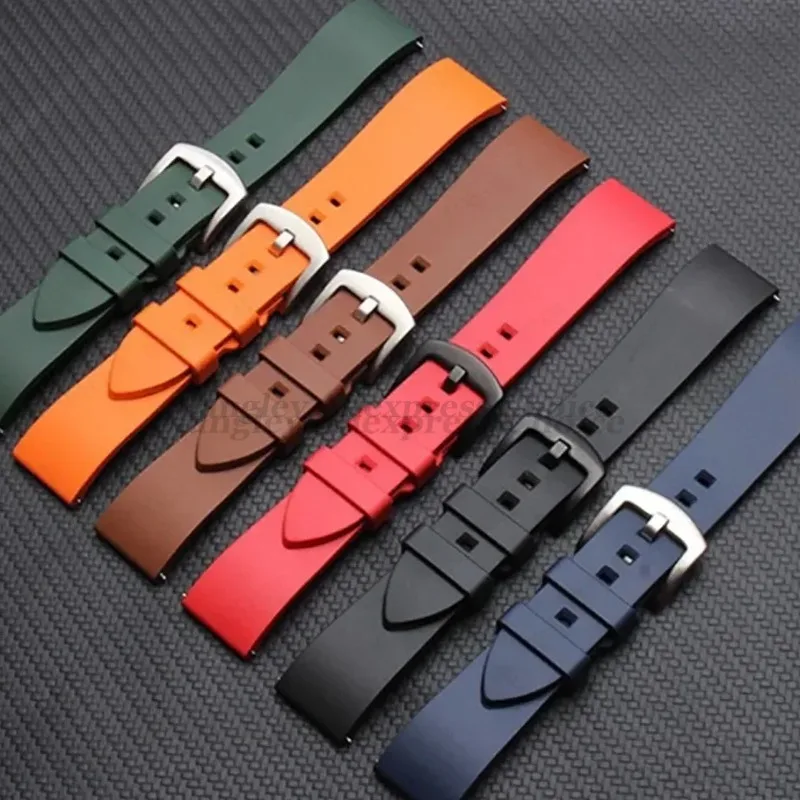 Silicone Watch Band for Seiko Watrproof Sport Rubber Straps for Rolex Water Ghost 18mm 19mm 20mm 21mm 22mm 24mm Universal Belt image 2