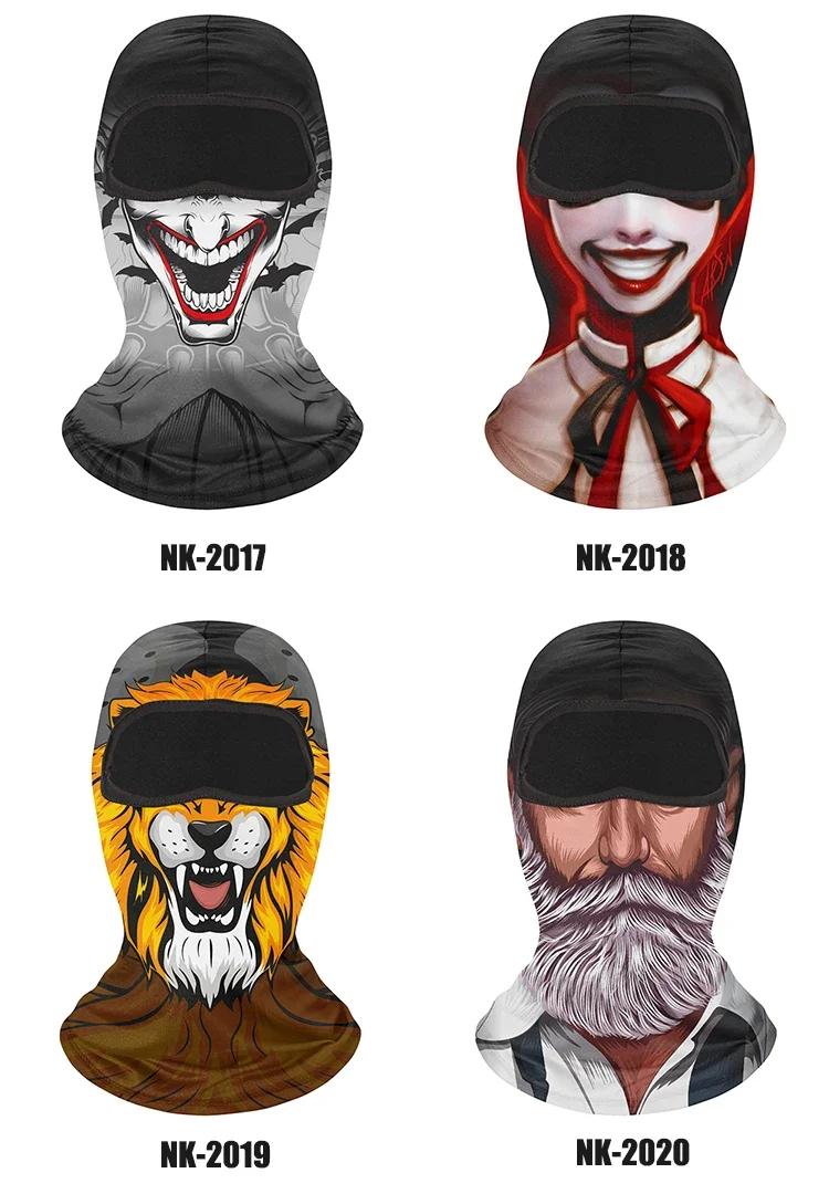 Bestseller 3D-Druck Vollgesichtsmaske Cagoule Halloween Cosplay Lustige Coole Totenkopf-Tier-Skimaske Balaclava – Detail 10