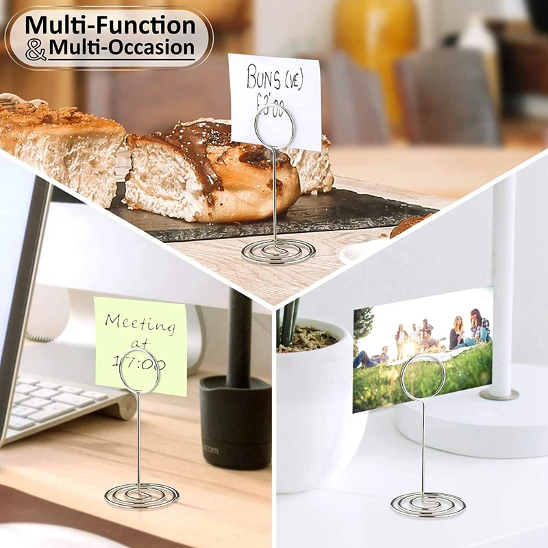 40 Pcs Table Number Holders Place Card Holder, Name Cards Picture Holders For Wedding, Anniversary Party, Birthday Party