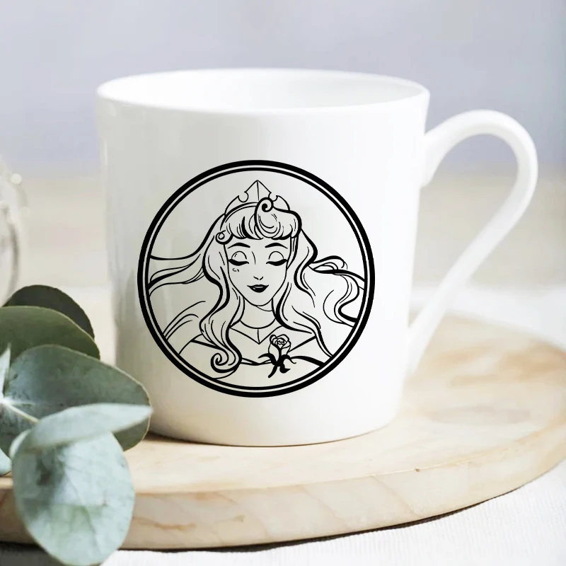 Aurora Bella Durmiente vinilo arte pegatina para Apple Ipad MacBook Pro/decoración de aire dibujos animados princesa niñas taza calcomanías Decoración