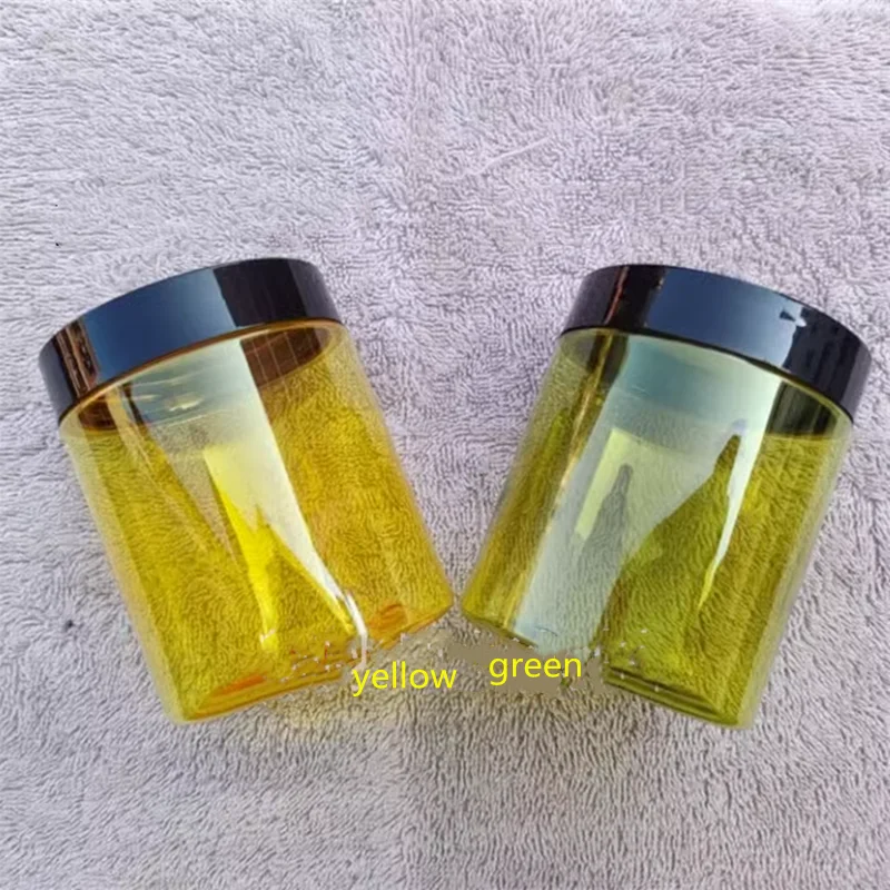 10/30/50pcs 200ml 250ml 300ml Empty Cream Jar Plastic Mask Jar Colorful Bottle Cosmetic Container Makeup Box Travel