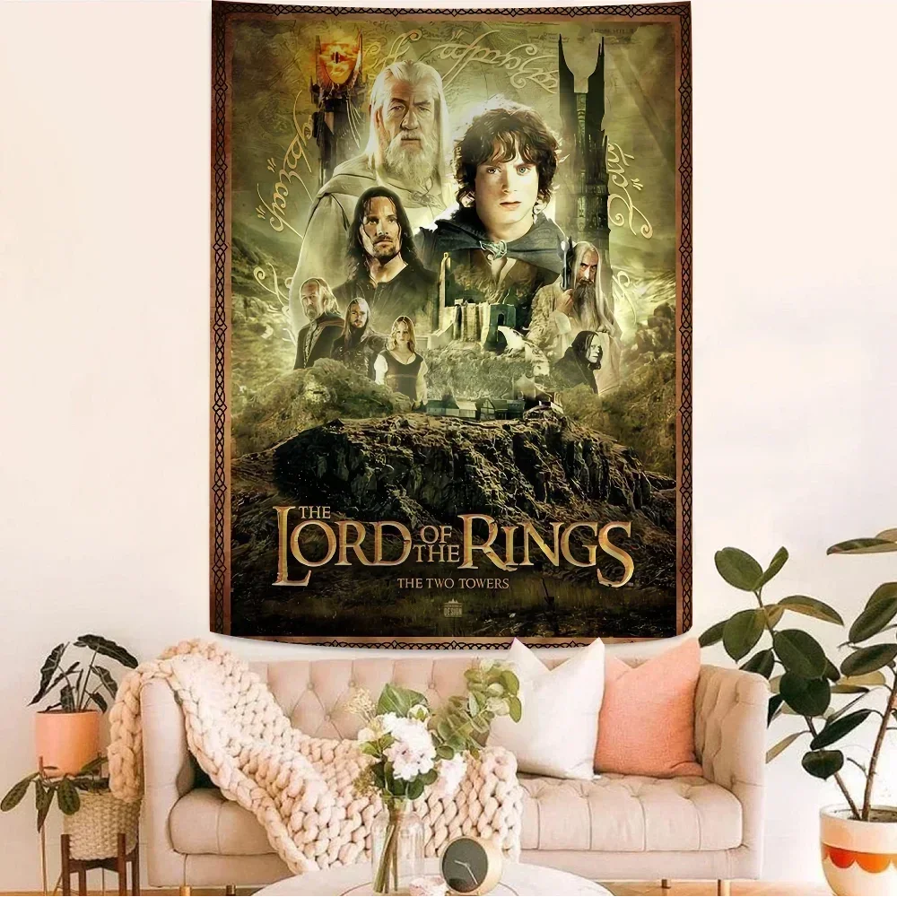 The Lords of The Rings Chart Tapestry Bohemian Wall Tapestries Mandala Wall Art Decor