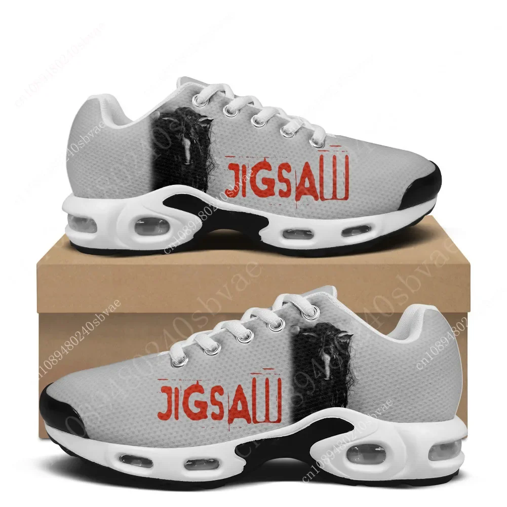 

Horror Jigsaw Puppet Air Cushion Sports Sneakers Customized Mens Womens Teenager Children High Quality Custom Mesh Sneaker