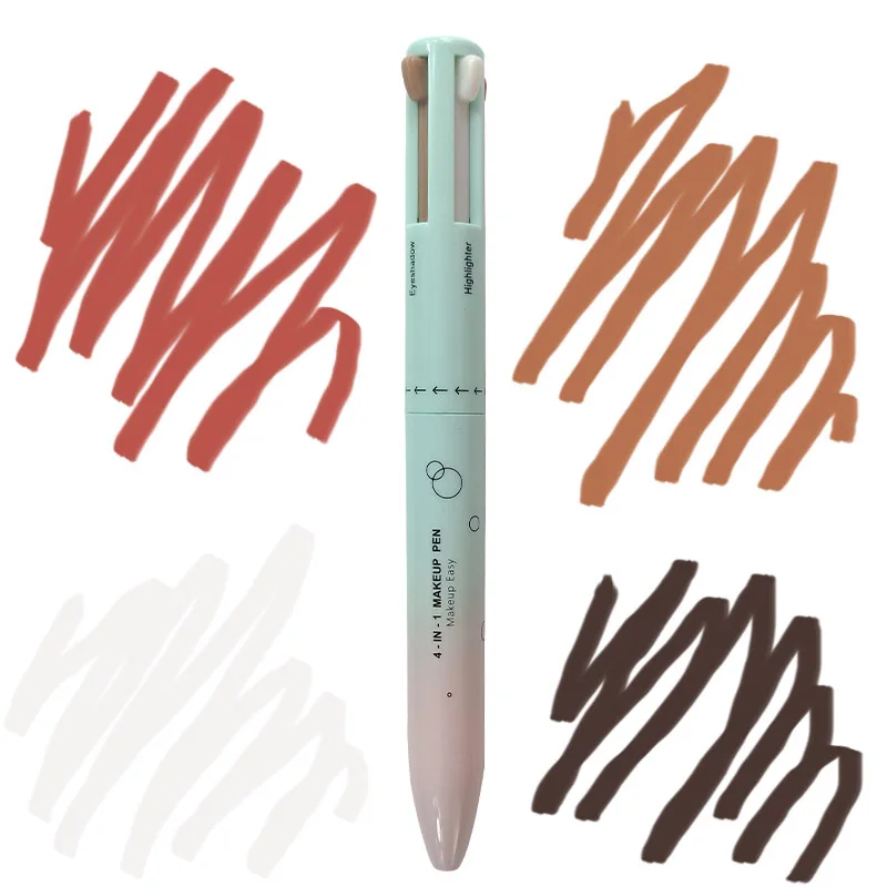 4 in 1 แต่งหน้าดินสอ Lip Liner Eyeliner Highlighter อายแชโดว์ปากกา