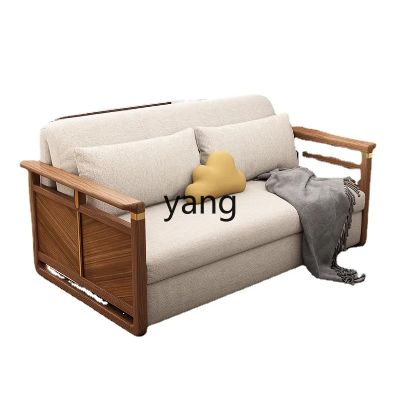 

Yjq Solid Wood Electric Sofa Bed Multi-Functional Study Living Room Small Apartment