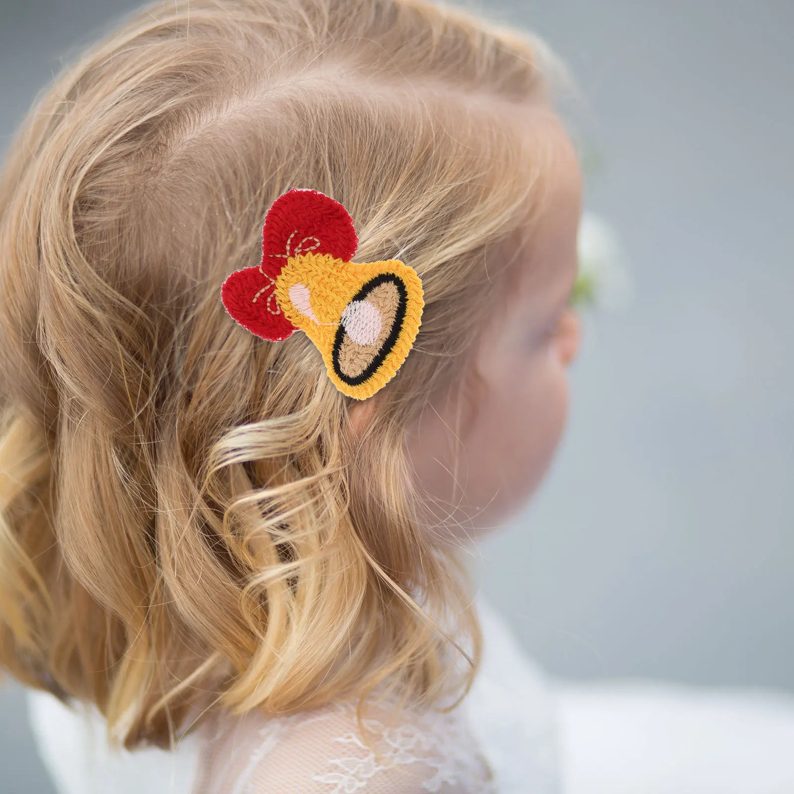 

12 pcs Christmas Clips For Little Knitting Hair Accessories Xmas Tree Hat Bell Socks Elk Decorative Hair Pins Home Party