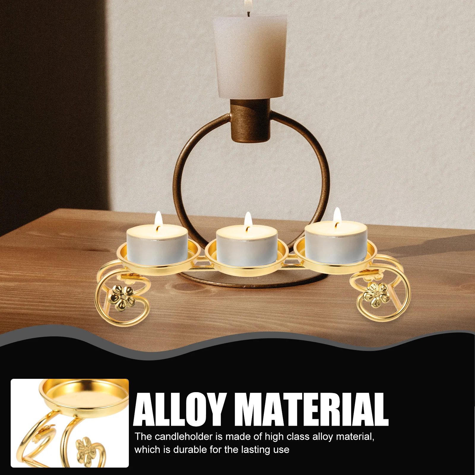 

1pc Round Plate Lotus Lamp Alloy Holder For Buddhist Temple Decor Retro Metal Craft Desktop Ornament Lotus