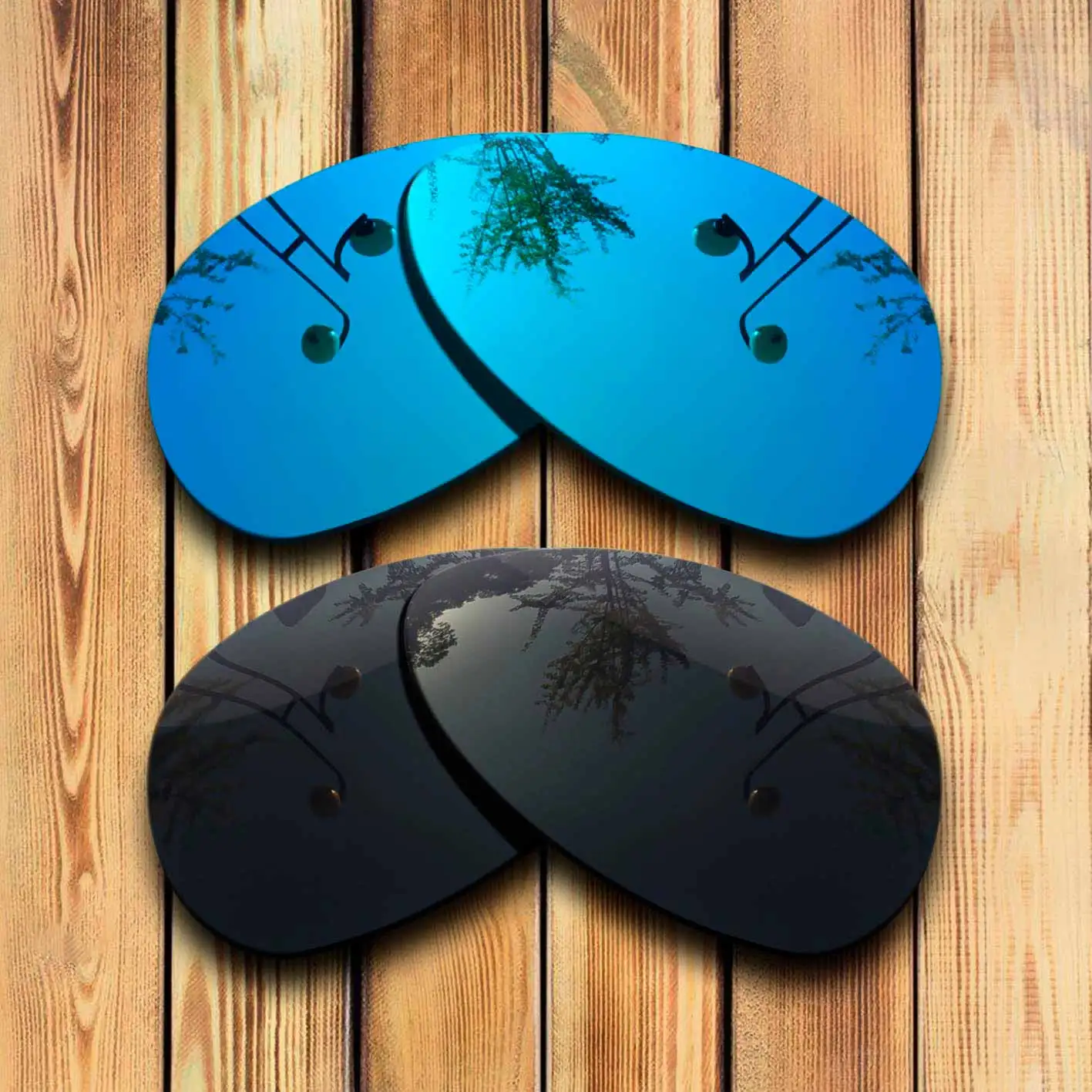 100% Precisely Cut Polarized Replacement Lenses for CROSSHAIR S Sunglasses Blue& Solid Black Combine Options