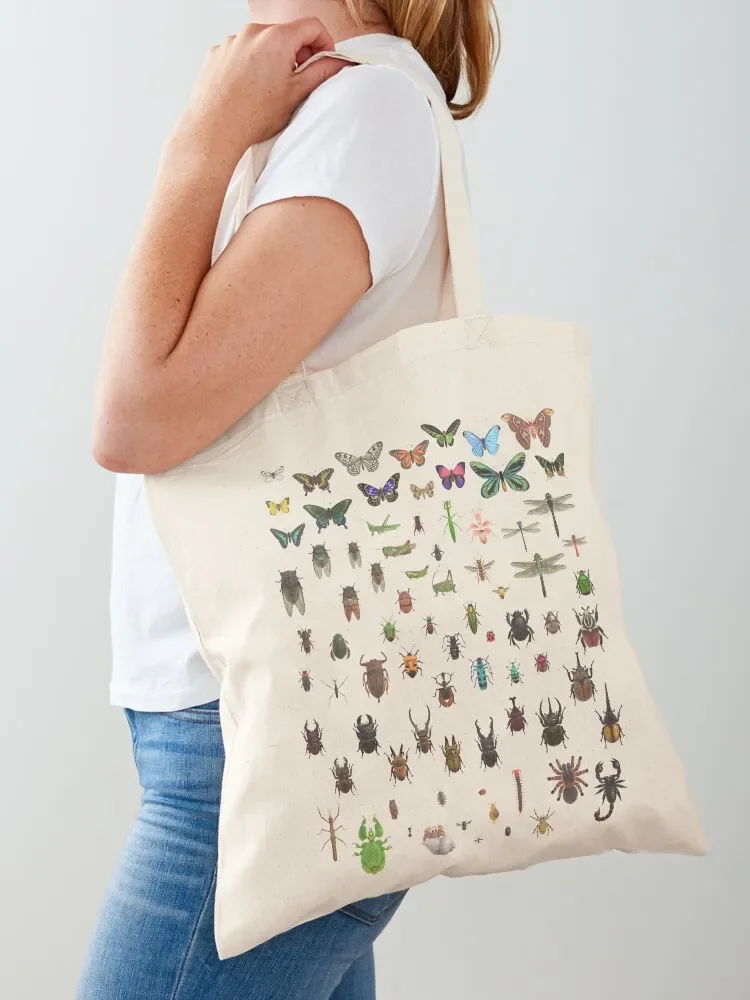 BUGS N’ STUFF Critterpedia Complete Taxonomy Tote Bag shopper bags Reusable bags Beach bag Tote Bag