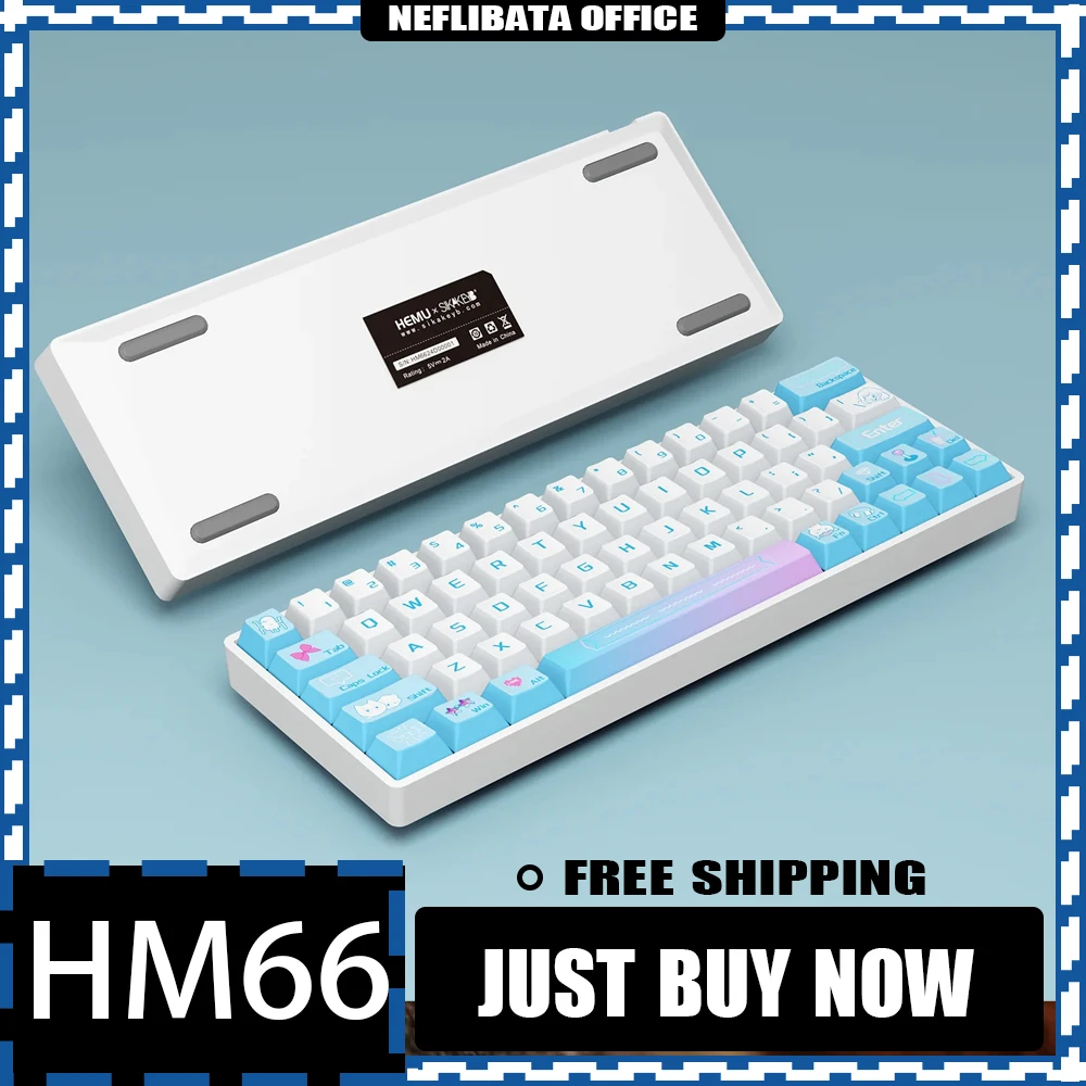 

Магнитный переключатель SIKAKEYB HM66, Проводная Механическая клавиатура, USB-программирование, RT игровая клавиатура, аксессуары для компьютера, подарки