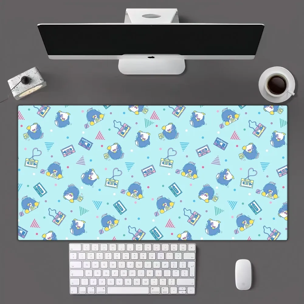 Imagem -02 - Miniso Sanrio Smoking Sam Mousepad Gamer Mouse Pad Tapete de Mesa Longa para Escritório Tamanho