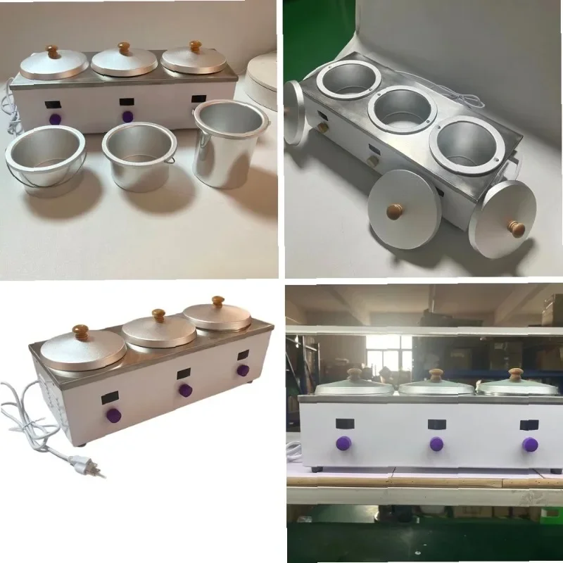 2000ml Triple Pot Wax Warmer for Hair Removal, Professional Beauty Salon Waxing Heater with Adjustable Temperature Control