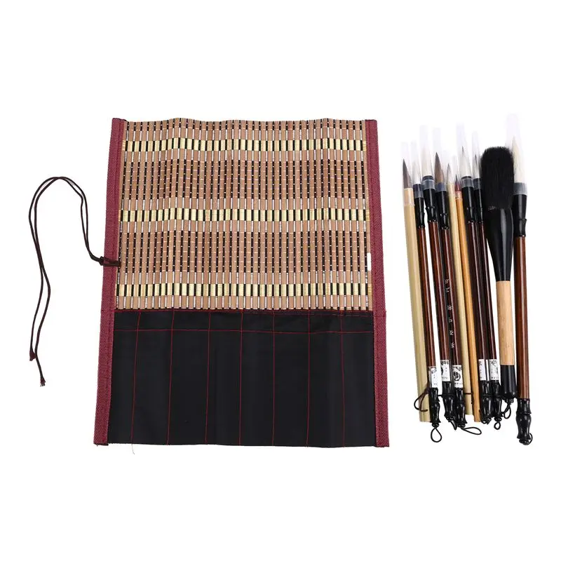 -November 10Pcs Chinese Calligraphy Brushes Set, Painting Writing Brush, Kanji Japanese Sumi Drawing Brushes