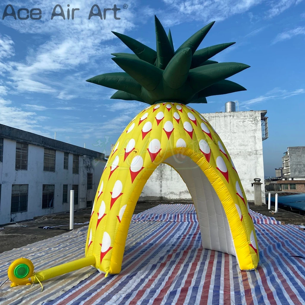 Advertising Inflatable Fruit Pineapple Promotion Booth Tent Lighting Inflatable Pineapple Tent