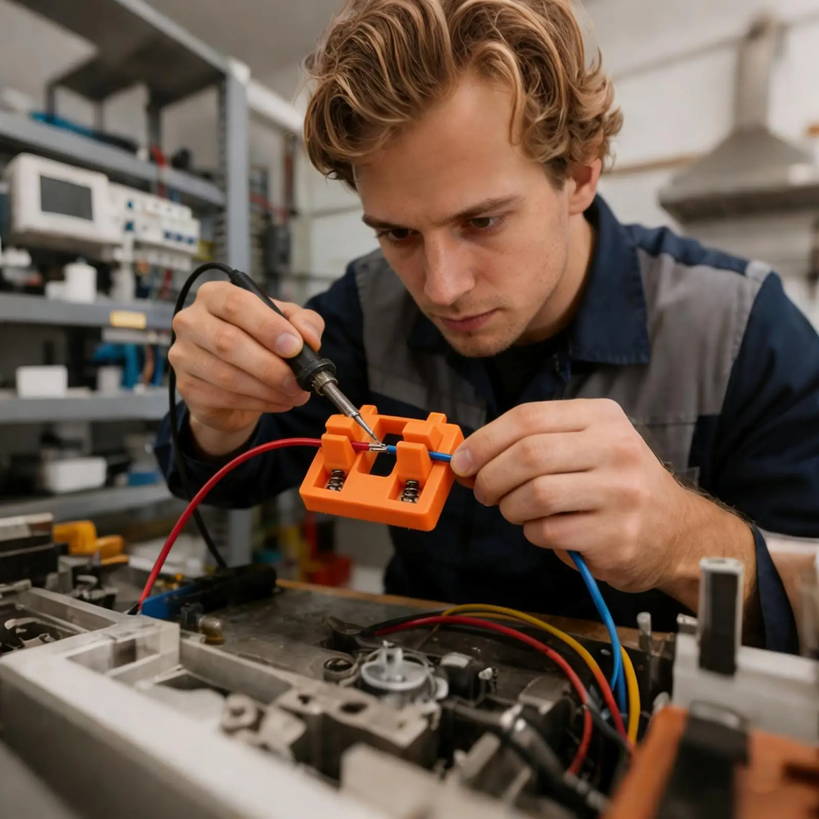 

Soldering Holder Portable Wireless Fixture Clamp Wire Soldering Fixture Welding Jig for Electrician Professionals Electronics