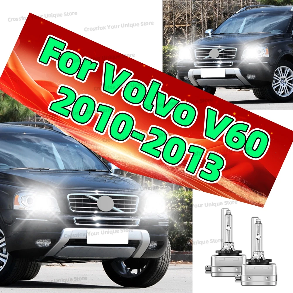 

2 шт. для Volvo V60 2010 2011 2012 2013 HID ксеноновые фары HID D1S 6000K 8000K 10000K 12V 35W автоаксессуары