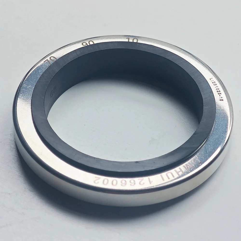DMHUI Screw Air Compressor Shaft Seals 70x90x10mm B2PT Type - Stainless Steel + PTFE Rubber Single Lip Seal Ring 70-90-10