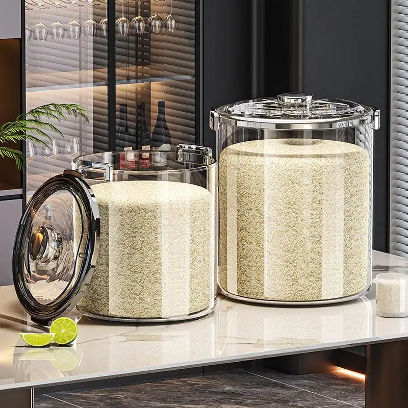 

Food Grade Rice Storage Box Home Use Moisture Proof Insect Proof Sealed Rice Barrel Flour Storage Canister Large Capacity ove...
