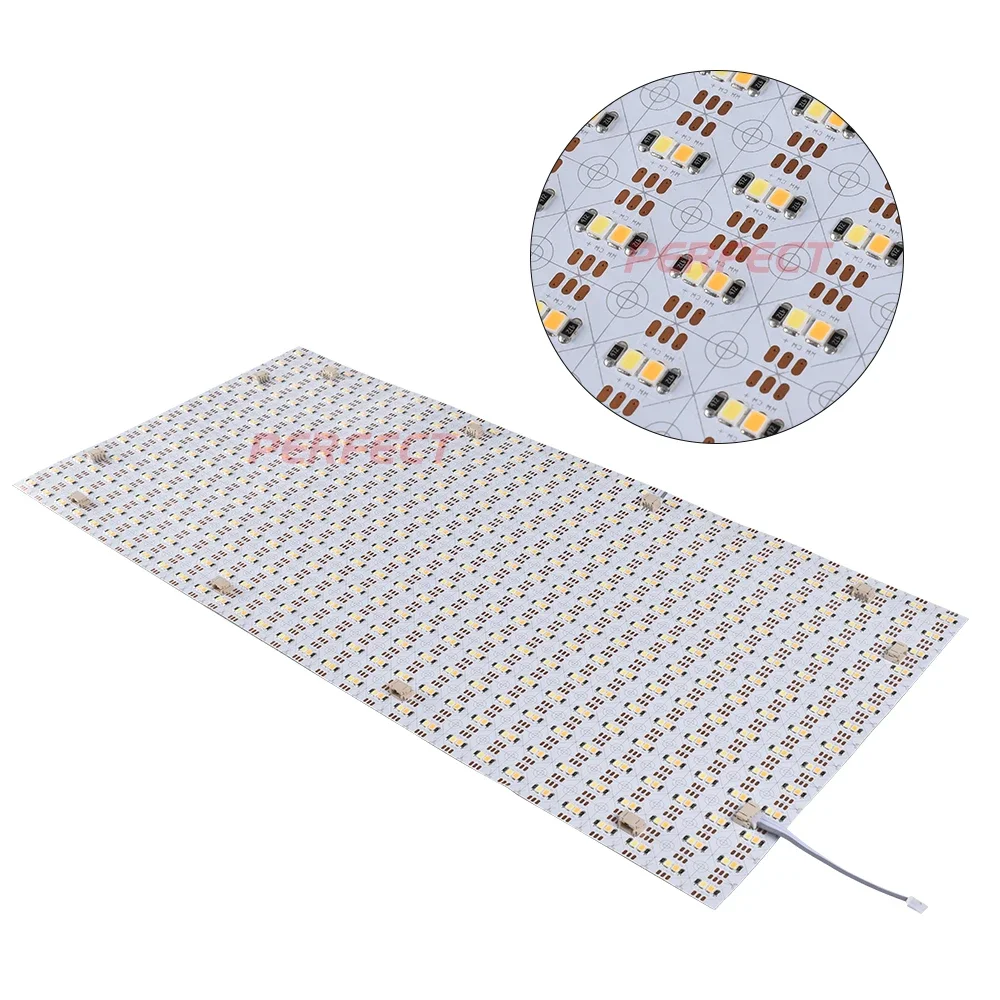 Tunable Ultra Thin 24V SMD 2835 800Leds/PC Cuttable Flex Backlight Panel Flexible LED Light Sheet 19.8*9.25inch