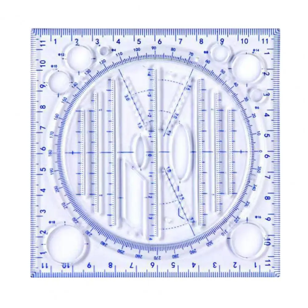 Measuring Ruler  Creative Students Classroom Geometric Ruler  Long Lasting Geometric Ruler