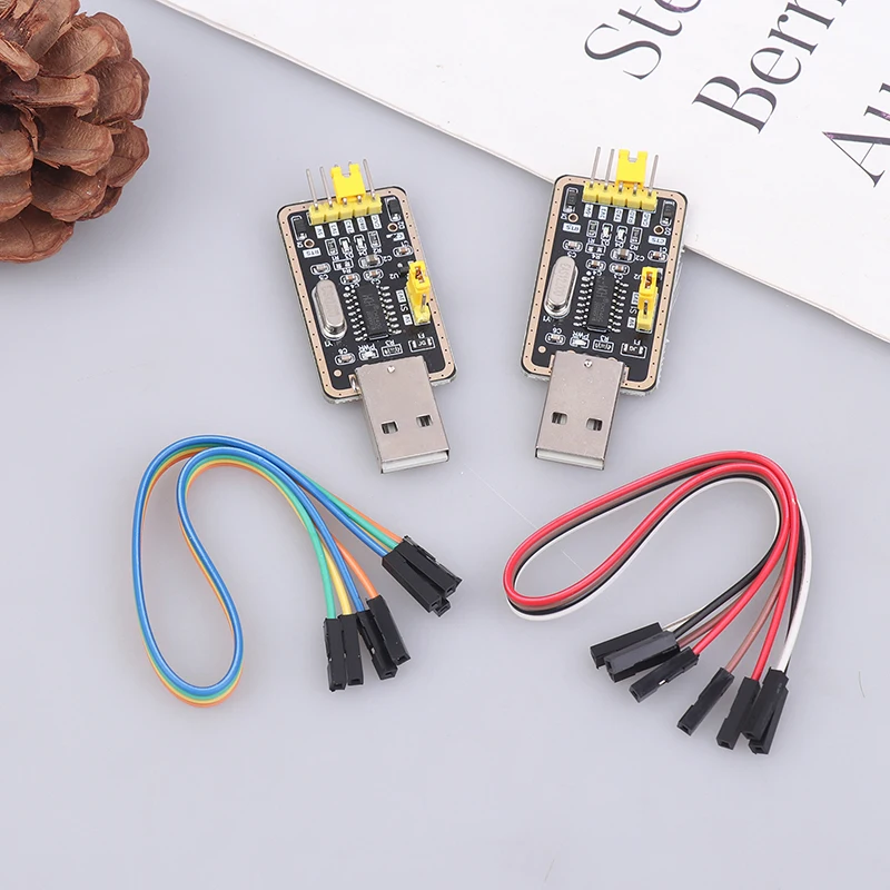CH340G Serial Port Modules USB To TTL Converter UART Module CH340 3.3V 5V Nine Brush Plate For Arduino Diy Kit