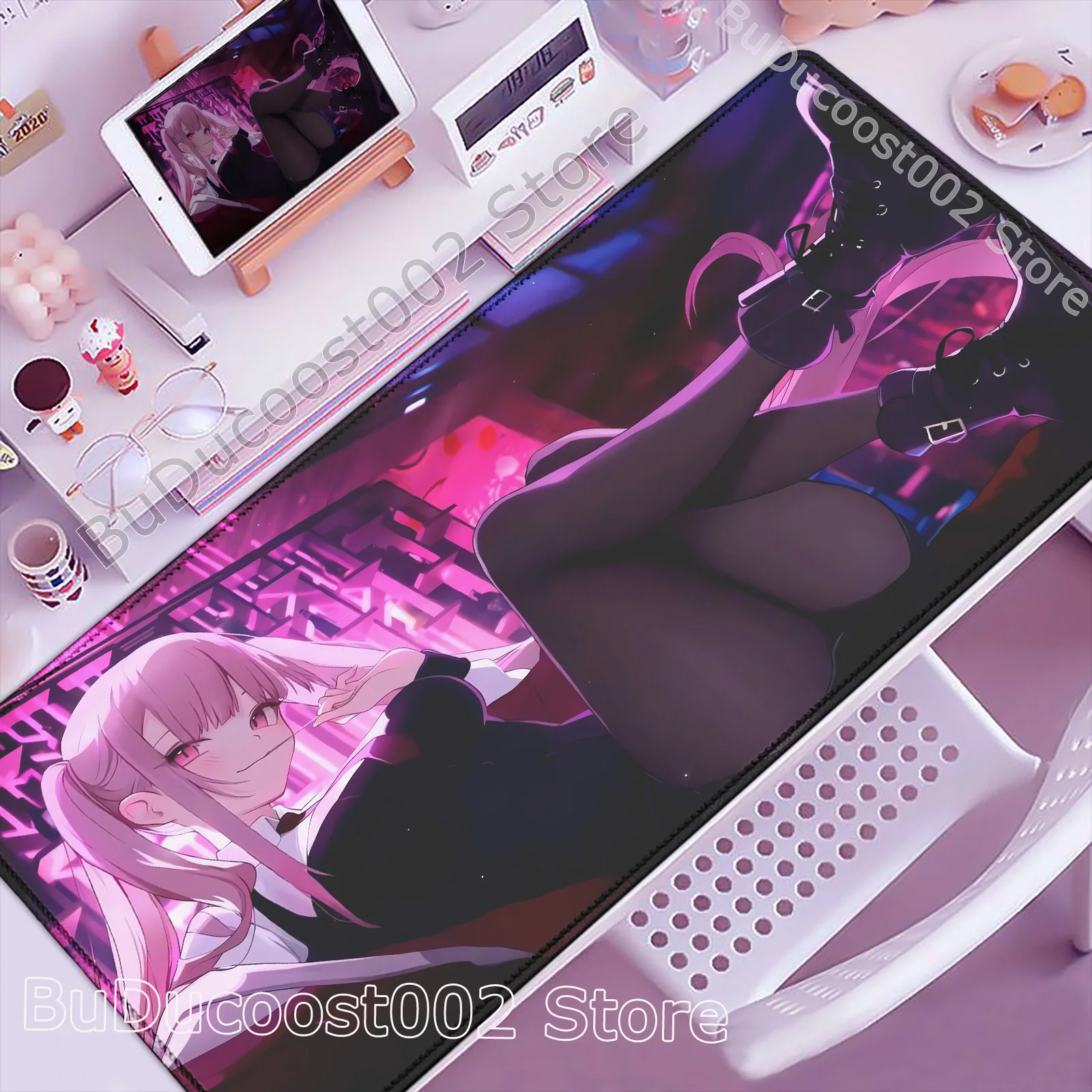 

Большой коврик для мыши для ноутбука, геймерский коврик для клавиатуры Hololive Mori Calliope, коврик для мыши для компьютерного стола, игровые аксессуары, HD коврик для мыши с аниме-дизайном для ПК