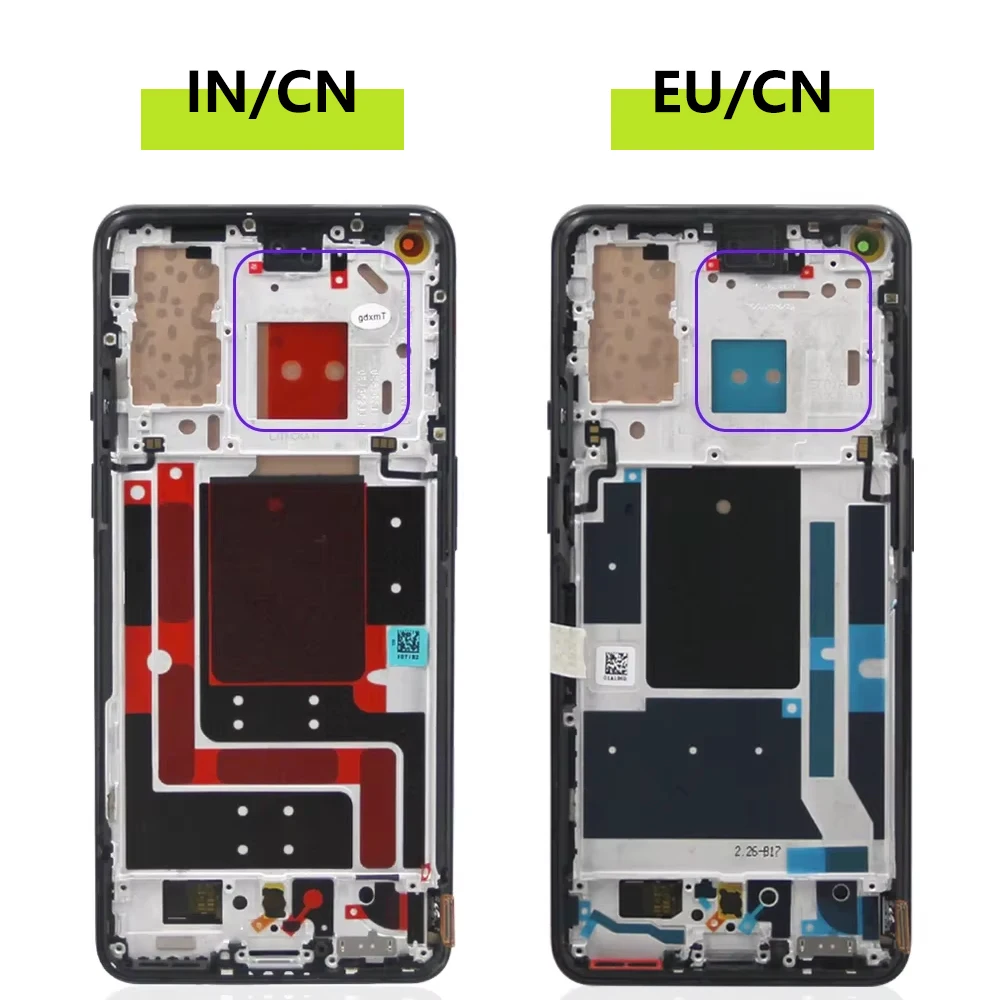 6.55\'\' AMOLED For OnePlus 9 LCD Display Touch Screen 1+9 LE2113 LE2111 LE2110 LE2117 LE2115 LCD Digitizer Assembly Replacement