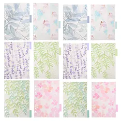 2 SetsTransparent PP Binder Dividers Colorful Index Labels Tabs Classified Labels Binder Dividers Random Color A5+ A6