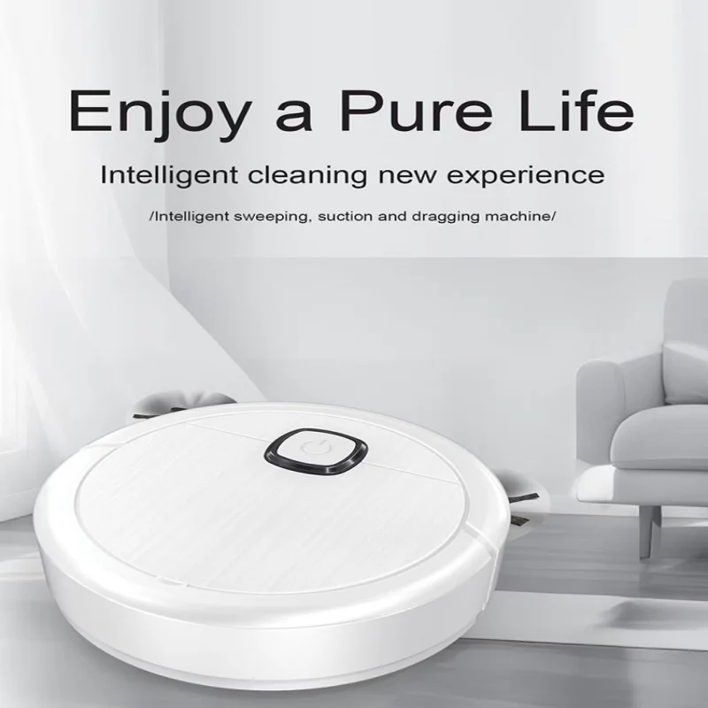 หุ่นยนต์ดูดฝุ่นถูพื้นอัตโนมัติ XIAOMI 3-in-1 สำหรับใช้ในบ้าน ดีไซน์บางเฉียบ ทำความสะอาดอัตโนมัติ พร้อมระบบเพิ่มประสิทธิภาพอัจฉริยะ