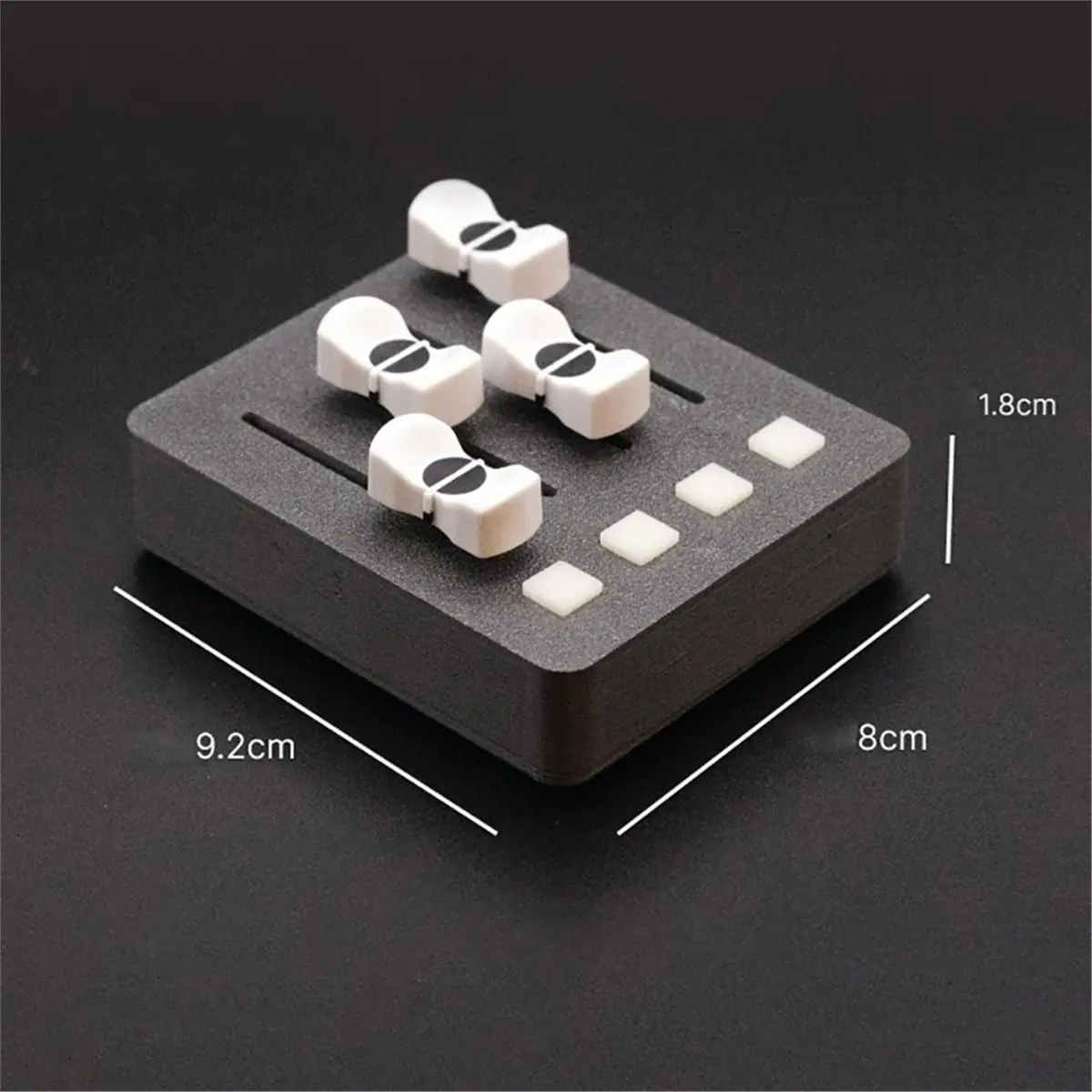 ABST EM-PO2 MIDI Controller - 4 Faders & 4 Buttons DAW Control for Music Production & Streaming