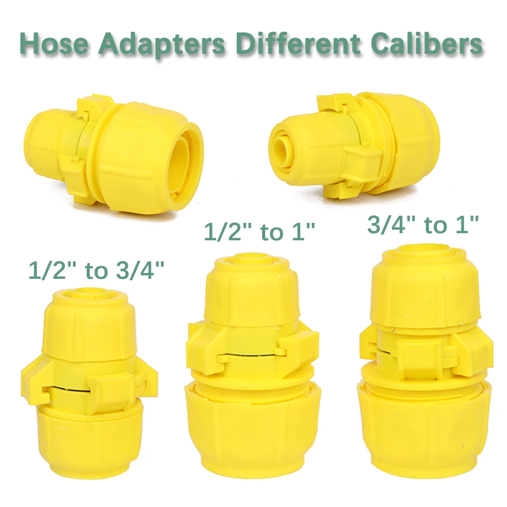 1PCS 1/2" 3/4" 1" Hose Adapter for Pipe Tubes Quick Connector Connect Repair Garden Watering Wash Car Rotate Buckle Connection