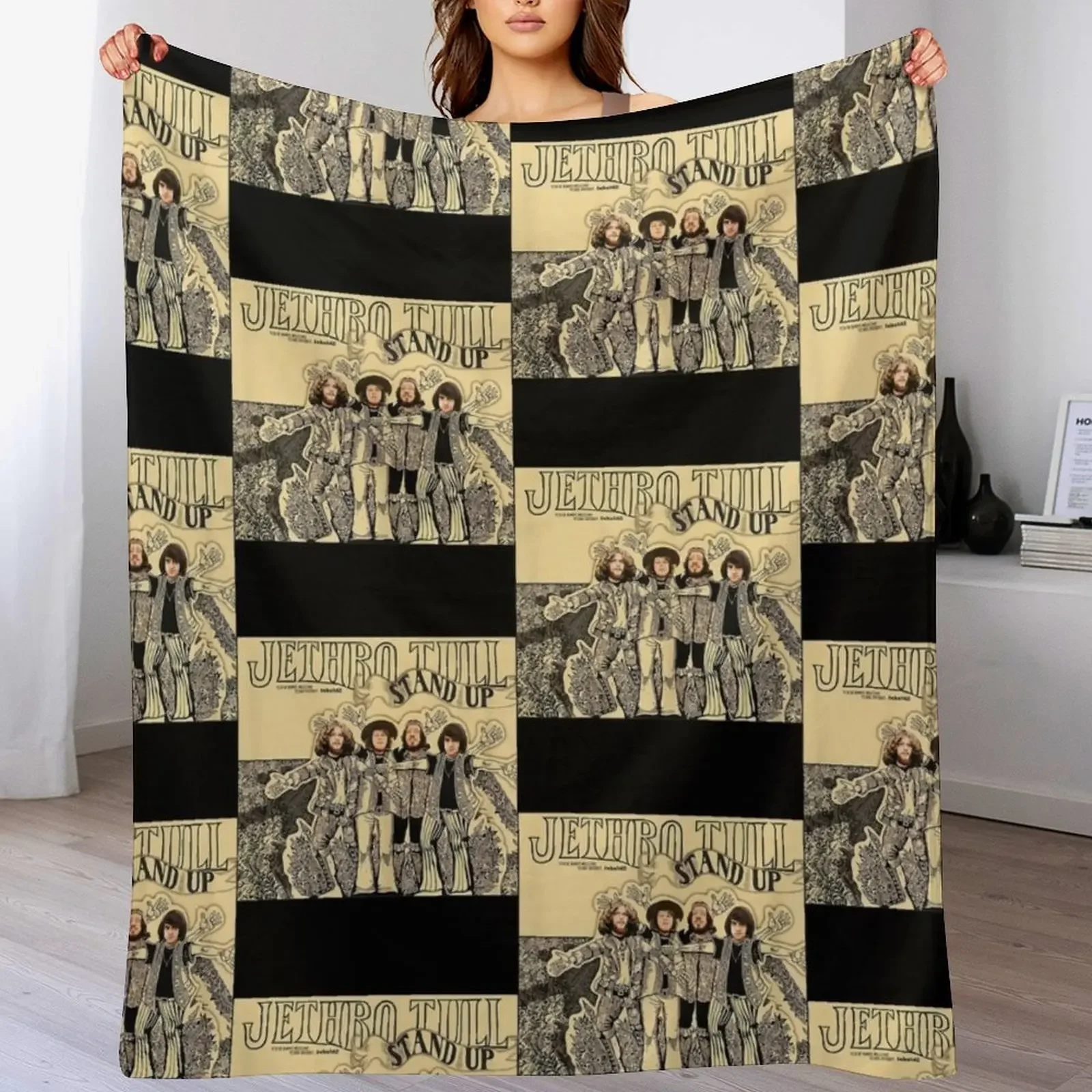 Jethro Tull Throw Blanket Comforter Flannel Fabric sofa bed Decorative Throw Blankets