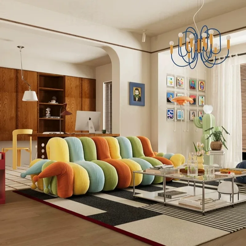 Yellow Sleep Living Room Sofas Bubble Designer Nordic Lounges Sofa Living Room Floor Modern Divano Soggiorno Home Furniture