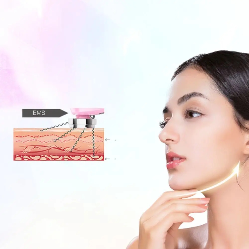 Multifunctional Face Lifting Instrument Led Light Skin Rejuvenation Massager Pore Cleansing Essence Absorption Device