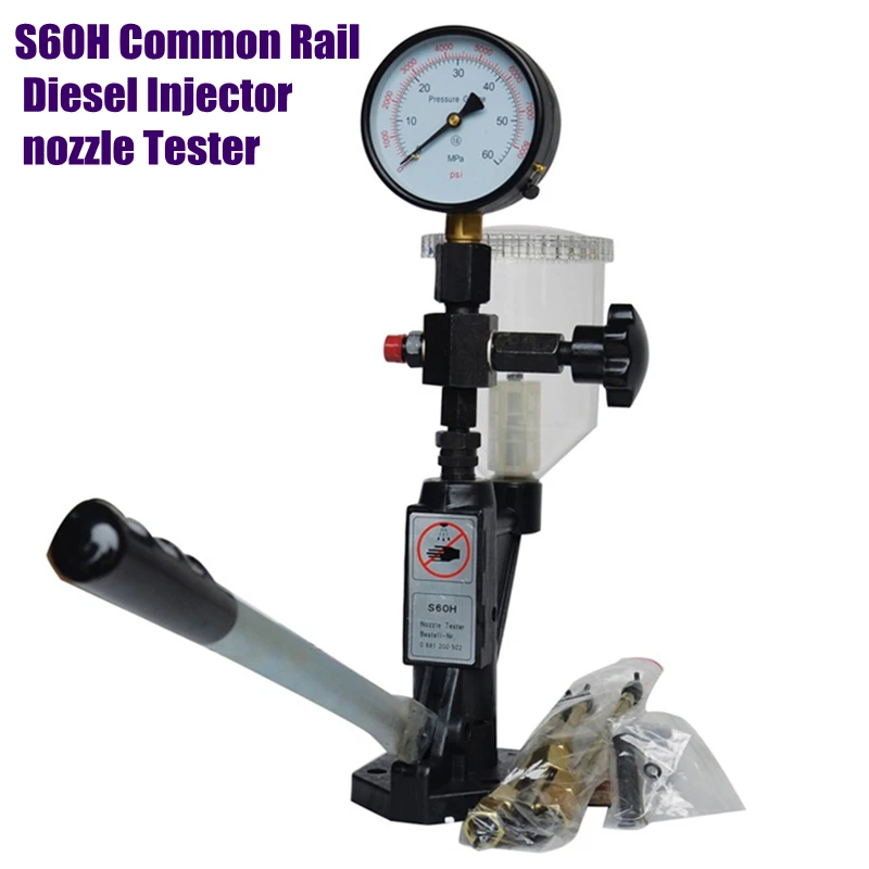 

S60H Common Rail Diesel Injector nozzle Tester 600bar 8000psi nozzle tester gauge test