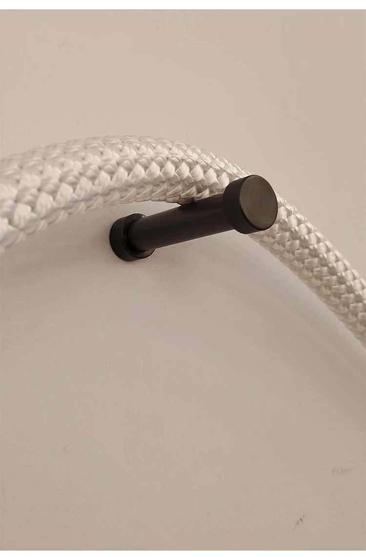 Luke Wand lampe einfache Atmosphäre Licht nordische Nachttisch lampe Wohnzimmer Faser gewebte Licht emittierende Röhre Lampe Bett Zimmer Nacht lampe – Detail 19